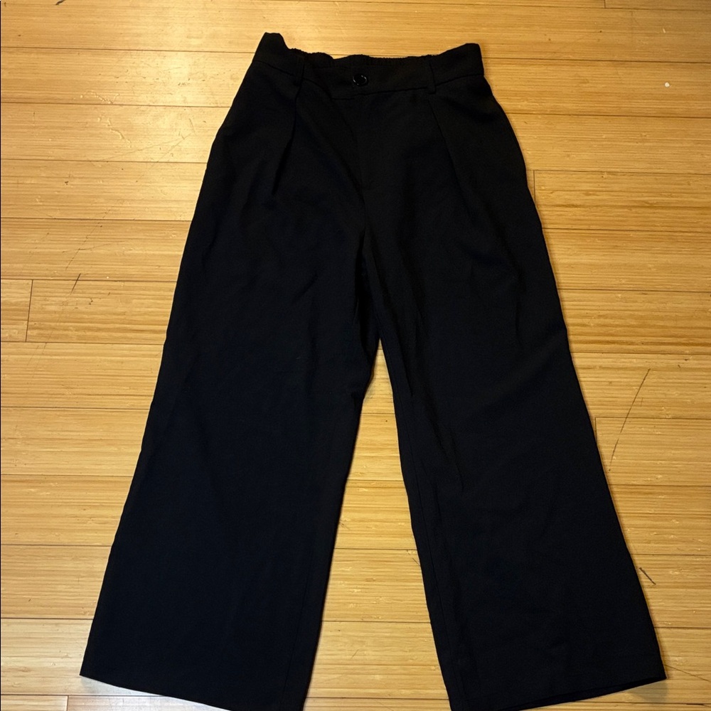 Elegant Black Wide Leg Pants